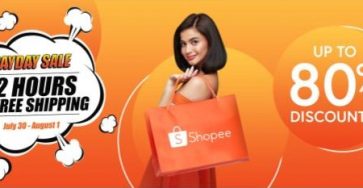 Enjoy 72 Hours of Free Shipping and Up to 80% Discounts on Premium Items on Shopee’s Payday Sale!