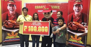 Chooks-to-Go announces nine winners of 100K pesos