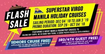 Star Cruises releases an “SSV Flash Sale” for one week, exclusive for SuperStar Virgo Holiday Concept Cruises