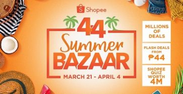 Score Millions of Deals and a Sponsored Trip to El Nido  at Shopee 4.4 Summer Bazaar