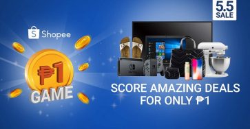 Score the Nintendo Switch, 50” HD TV, iPhone X and more for just ₱1 at the Shopee 5.5 Double Double Sale