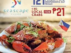 Seascape Village Independence Day Flash Sale: 1 KG of crabs for P21