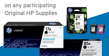 HP offers free delivery on original HP Supplies ordered from participating online stores