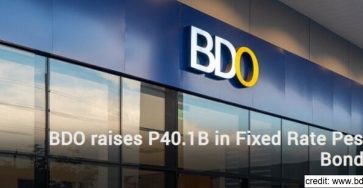 BDO Raises P40.1 Bn in Fixed Rate Peso Bonds