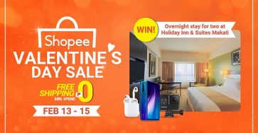 Shopee Celebrates Love this Valentine’s Day with up to 90% Off Deals and a Staycation For Two