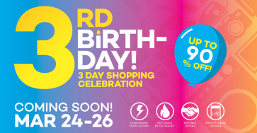 Lazada.com.ph Celebrates its Third Year Anniversary with a 3-Day Shopping Extravaganza