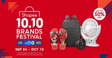 Grab These Amazing Products All at 50% Off on Shopee’s 10.10 Brands Festival