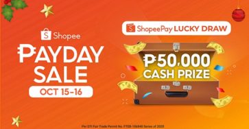 Top Up on ShopeePay and Stand a Chance to Win ₱50,000 this Shopee Payday Sale