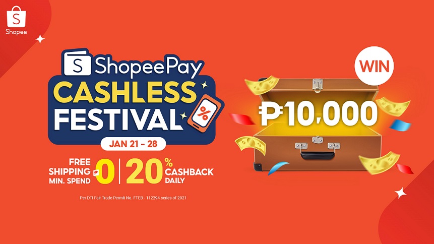 Top Up and Transfer for a Chance to Win ₱10,000 at the ShopeePay Cashless Festival