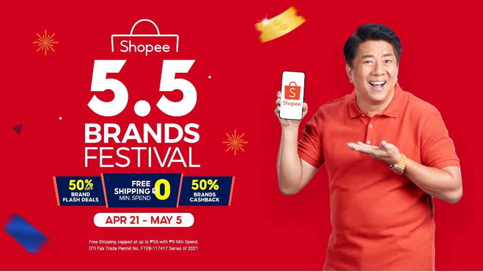 Enjoy Exclusive Deals and Discounts from Well-Loved Brands at Shopee 5.5 Brands Festival