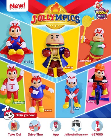 The new ‘J-ollympics’ Kiddie Meal toys lets kids play fun sports with Jollibee and Champ