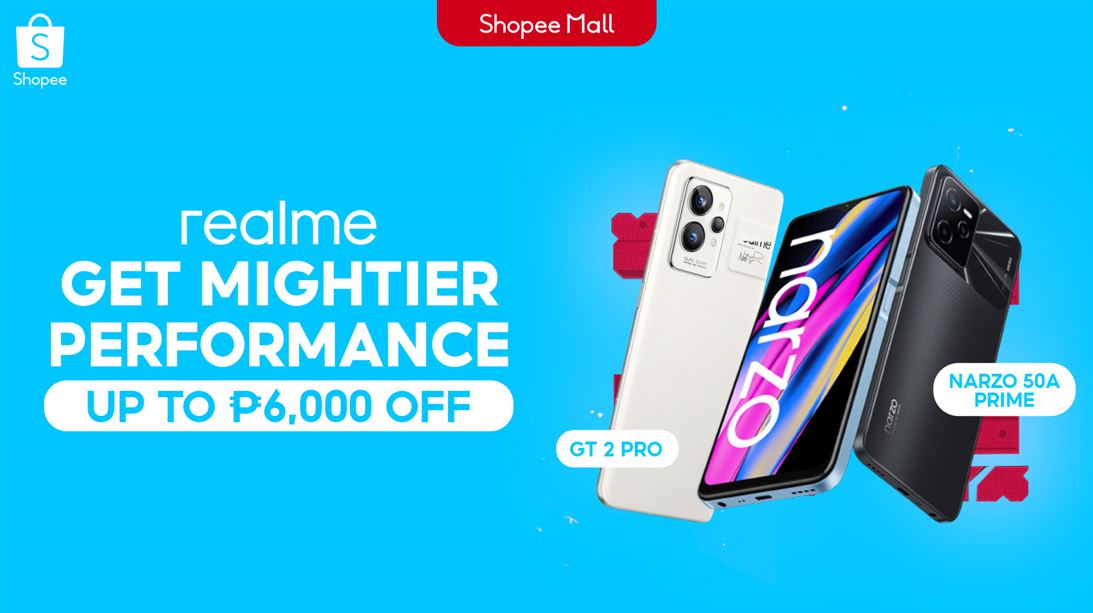 Experience mightier performance with realme’s narzo 50A Prime and GT 2 Pro launching exclusively on Shopee