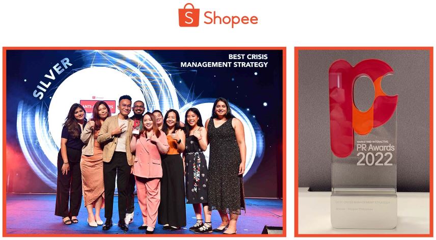 Shopee bags Overall Brand Champion at the 2022 Marketing-Interactive PR Awards