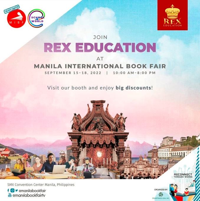 Free tickets and books at MIBF 2022 from Rex Education