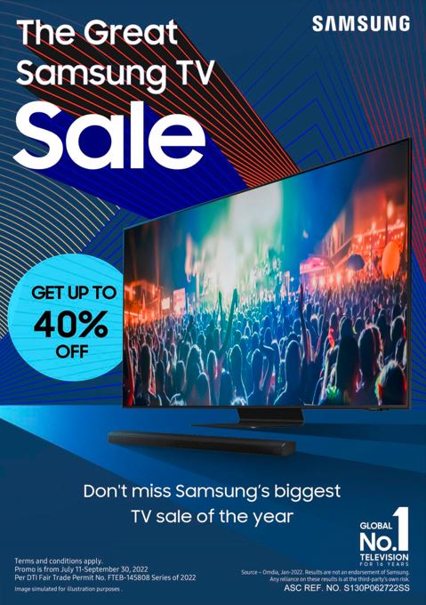 This is your final call to catch the Great Samsung TV Sale!