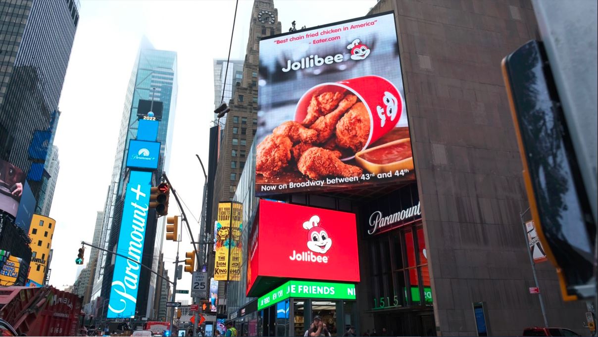 Jollibee Buzzes to the Billboard Capital of the World, New York Times Square