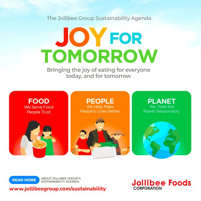 Jollibee Group Launches Global Sustainability Agenda entitled Joy for Tomorrow