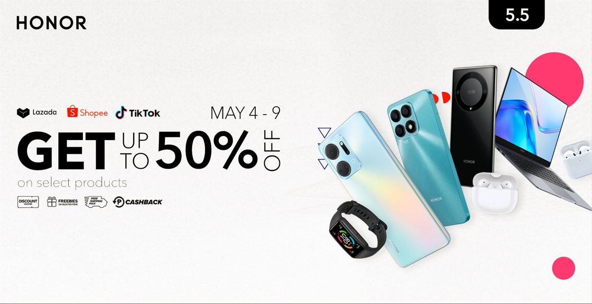 Hurry! Up to 50% discount on these HONOR Gadgets this 5.5 Sale