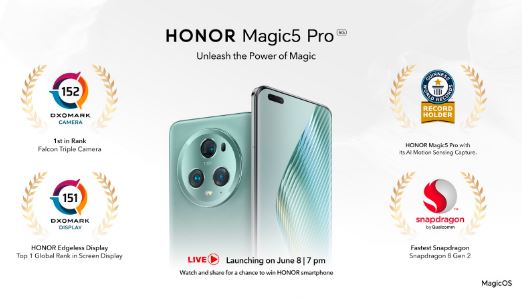 Guinness World Record-breaking HONOR Magic5 Pro to arrive in PH on June 8