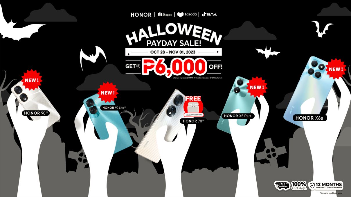 No tricks, just treats: Get a FREE smartphone when you buy on HONOR Brand Day Sale!