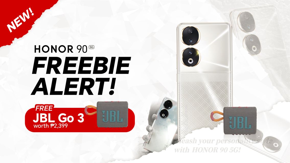 ICYMI: HONOR 90 5G Re-enters 2024 with a FREE JBL Go 3 Speaker worth Php 2,399