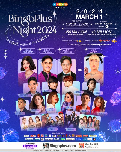 BingoPlus Night 2024 “Share the Love, Share the Luck”