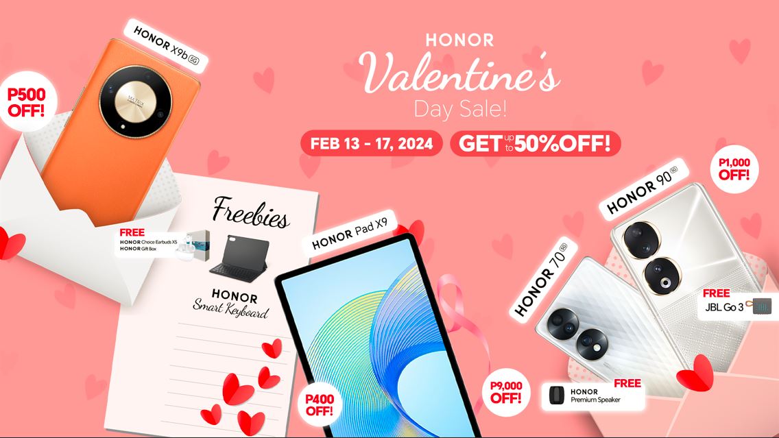Celebrate Love Month with HONOR and Get Up to 50% Off Your Dream Gadgets! 