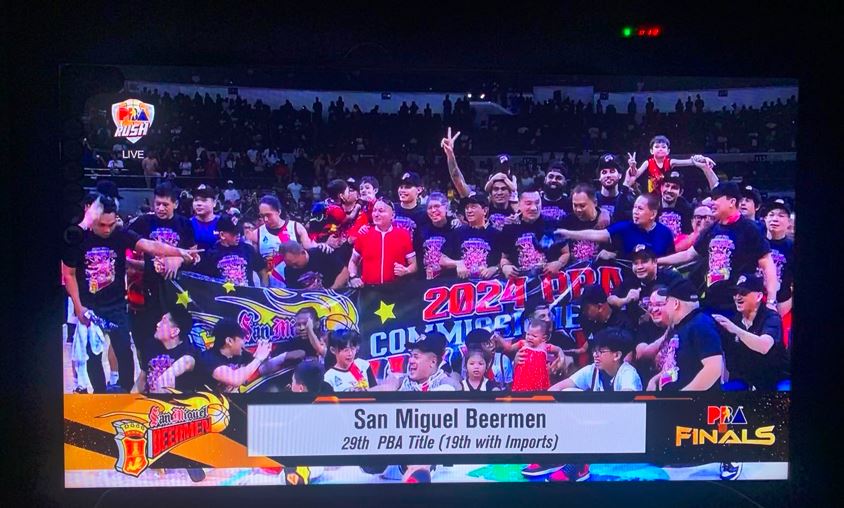 San Miguel BEERMEN is the PBA 48th Season Commissioner’s Cup Champions