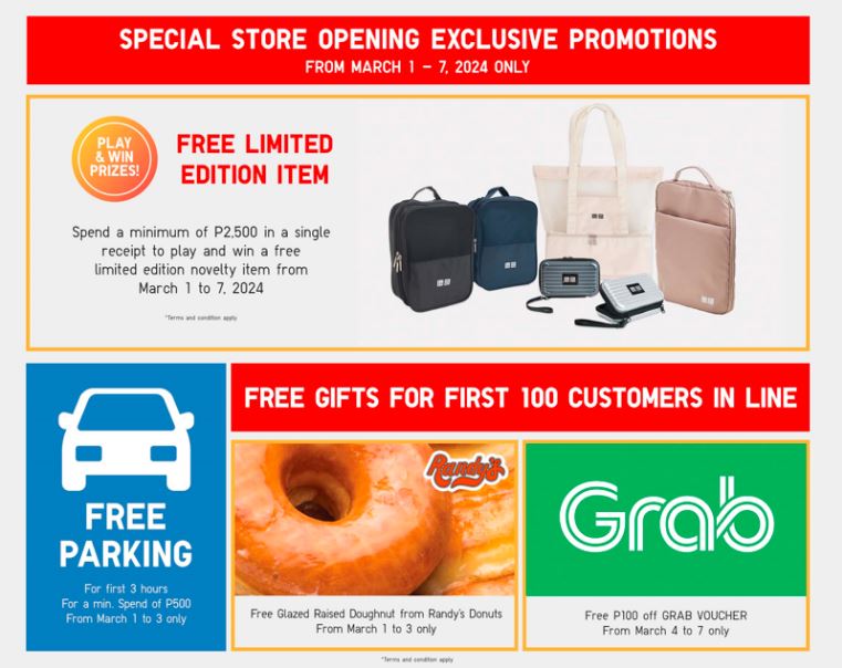 UNIQLO Venice Grand Canal Opens on March 01, 2024 at Venice Grand Canal Mall