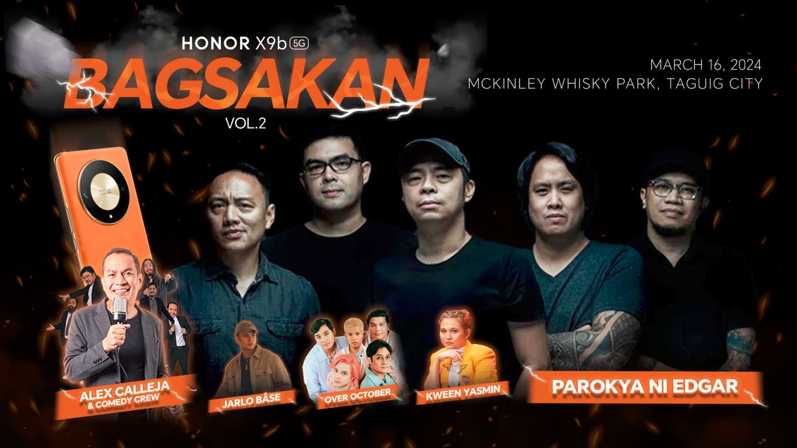 ‘HONOR X9b 5G Bagsakan Concert’ headlines Parokya ni Edgar! Here’s How You Can Watch It Live on March 16!