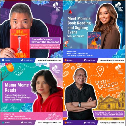 The National Book Development Board’s Philippine Book Festival Is Back: Join the Grandest Philippine Book Festival 2024 on April 25 – 28, 2024 at World Trade Center Pasay, Metro Manila