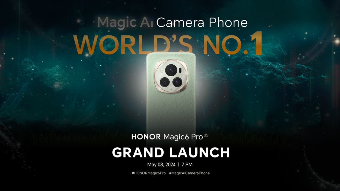 Unlock the Power of Magic AI Camera Phone,HONOR Magic6 Pro Launching on May 8
