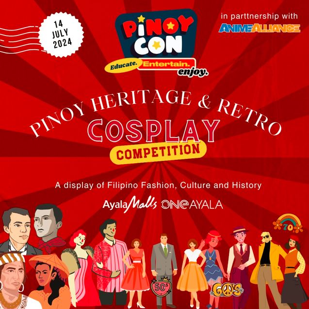 PinoyCon is Inviting All Cosplayers to Join PinoyCon’s Pinoy Heritage and Retro Cosplay Competition at Pop Up Play Asia – PinoyCon 2024