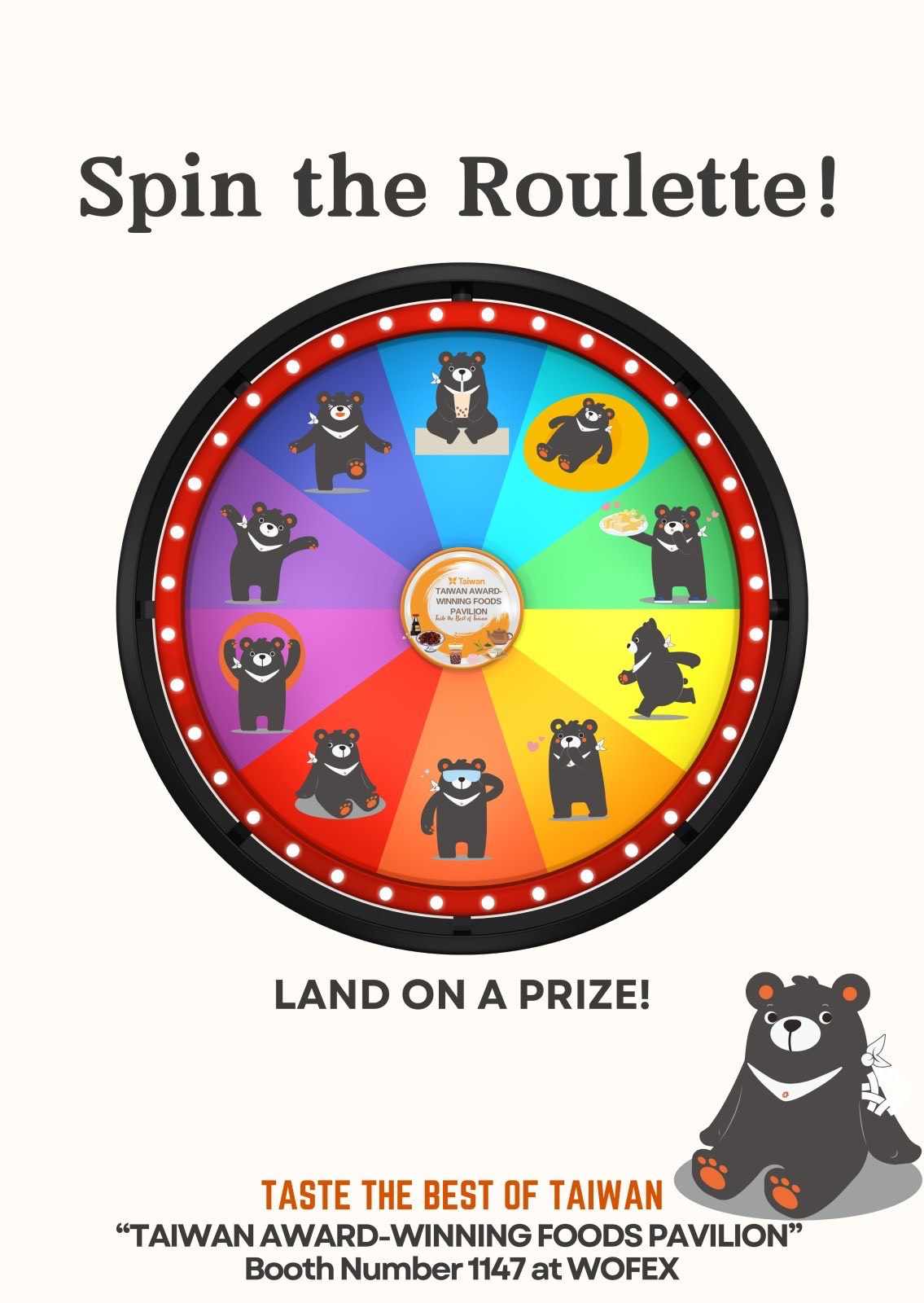 ROULETTE GAME: Spin to Win at the Taiwan Pavilion!