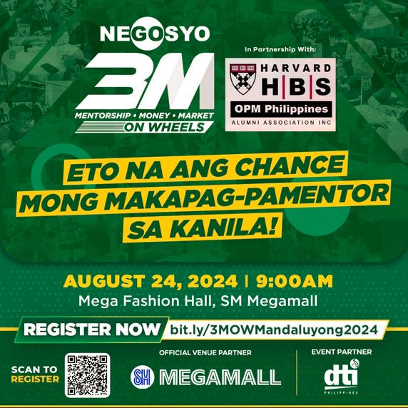 Go Negoyso 3M (Mentorship. Money. Market.) on Wheels SM Megamall