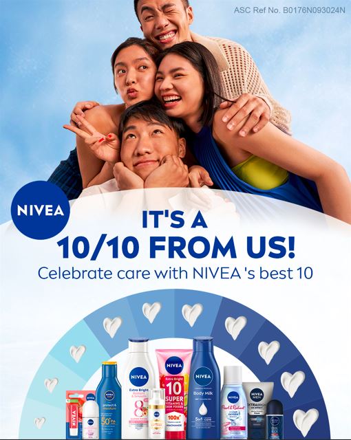 NIVEA’s 10 Out of 10 Care Celebration Continues, Empowering You to Embrace Your Glow
