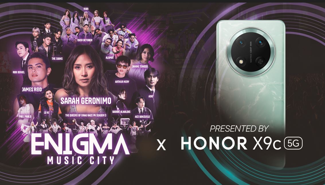 Sarah Geronimo and James Reid to highlight Enigma Music City powered by HONOR X9c 5G