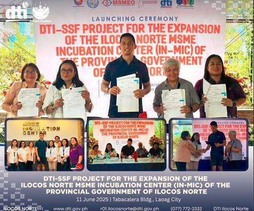 DTI has Launched the Shared Service Facility for the Expansion of the Ilocos Norte MSME Incubation Center